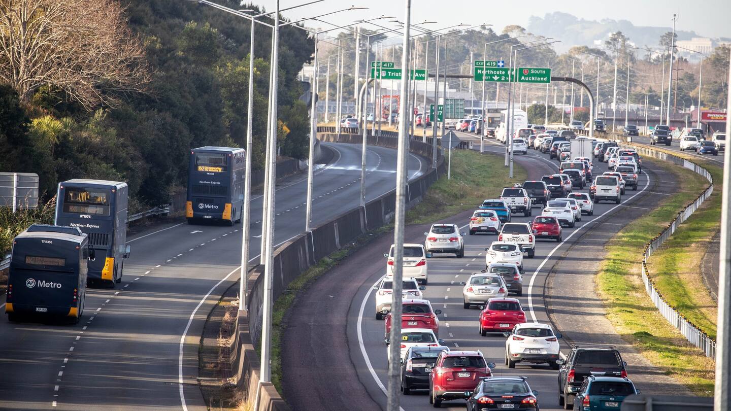 Police respond to report of e-scooter on Auckland motorway