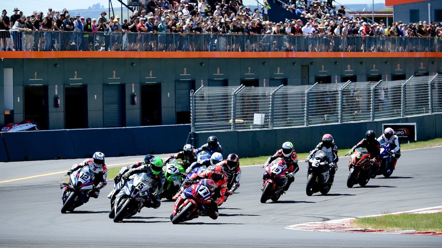 Talented riders from the USA, the UK and Australia added to the pool of local talent at the opening round of the 2025 Suzuki International Series. Photo / Andy McGechan, Bikesportnz.com