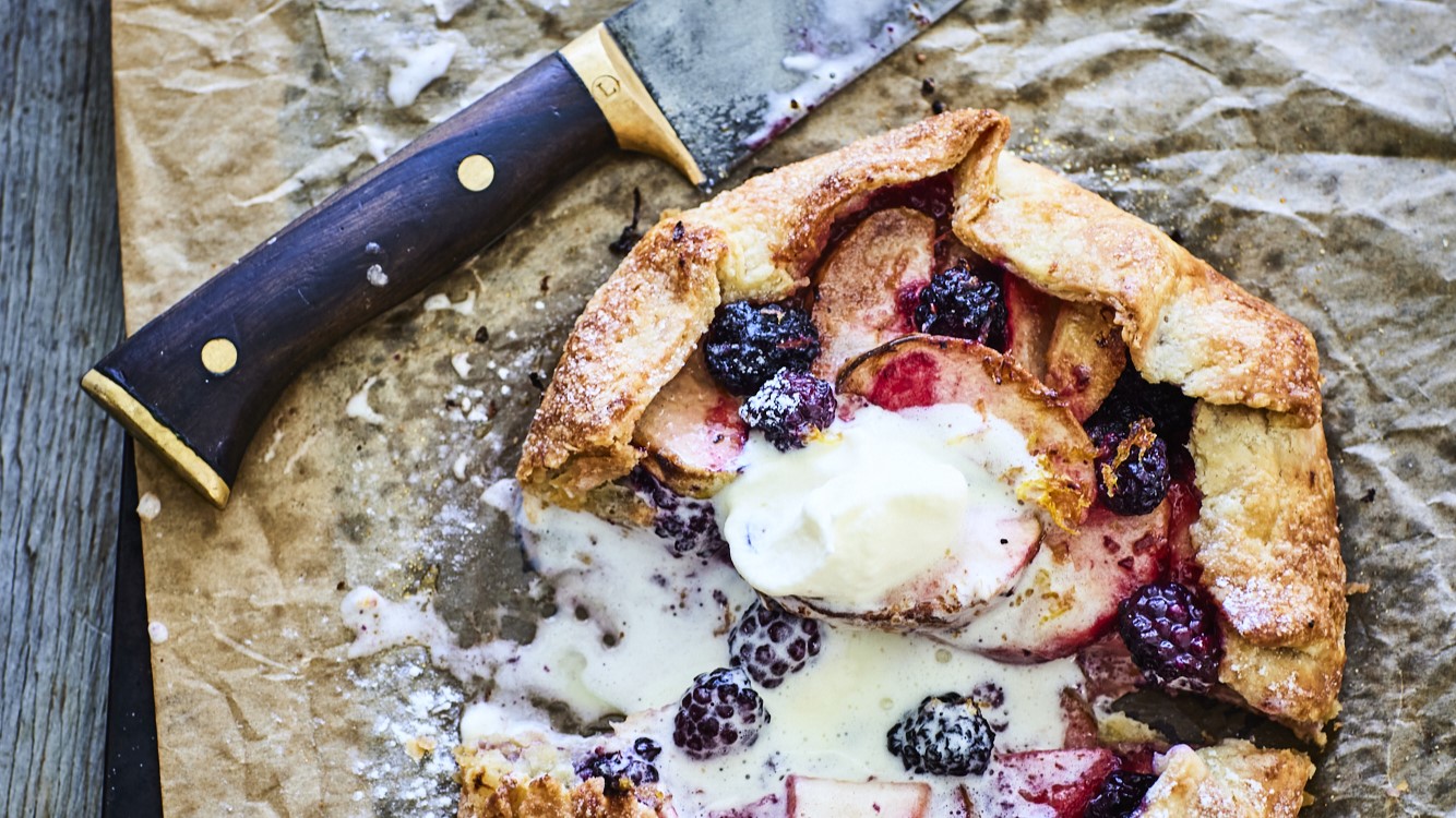 "Heavenly little blackberry delight": Nici Wickes' Blackberry and Apple Galette 