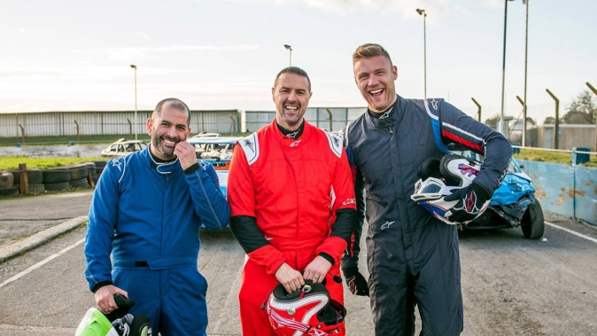 Top Gear hosts Chris Harris, Paddy McGuinness and Freddie Flintoff. Photo / AP