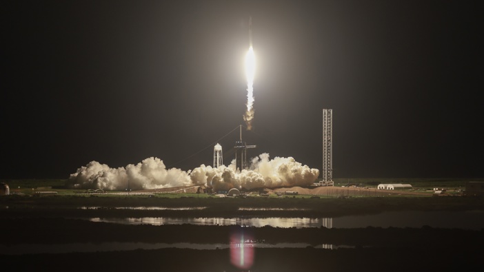 SpaceX's Polaris Dawn Falcon 9 rocket blasts off from Launch Complex 39A of NASA's Kennedy Space Center on September 10, 2024 in Cape Canaveral, Florida. (Photo by Joe Raedle/Getty Images)