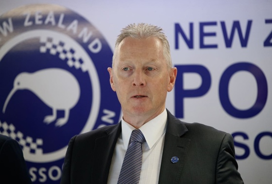 New Zealand Police Association president Chris Cahill. Photo / Mark Mitchell