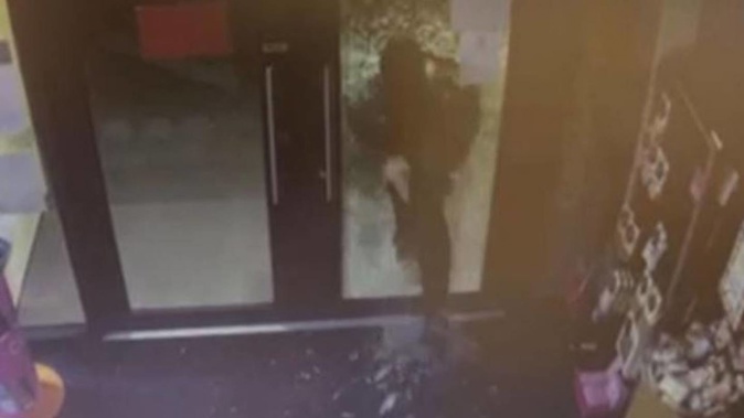 A suspect is shown in a still from CCTV footage. Photo / NZ Police