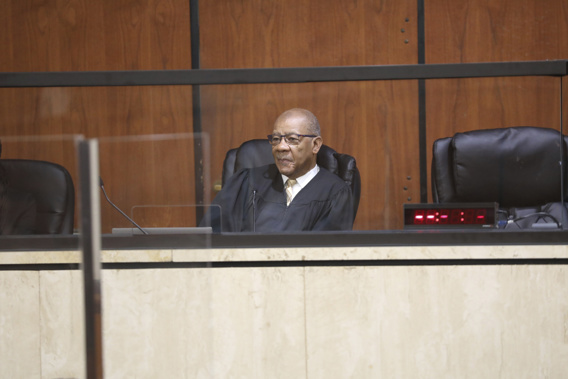 Circuit Judge Clifton Newman hears arguments on whether he should halt enforcement of South Carolina's new law banning abortion when cardiac activity is detected during a hearing, Friday, May 26, 2023, in Columbia, South Carolina. Photo / AP