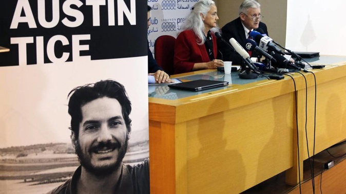 Marc and Debra Tice, the parents of Austin Tice, who is missing in Syria. Photo / AP