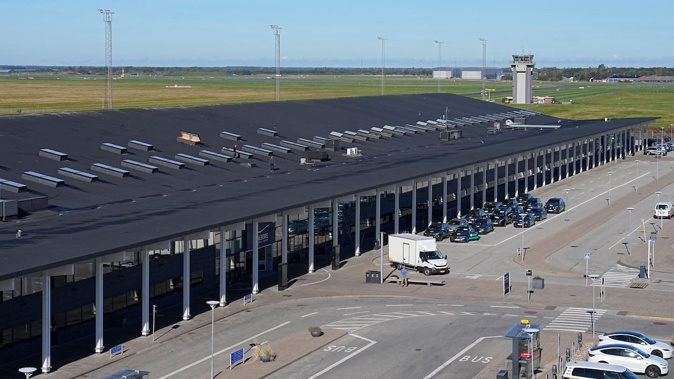 Drone flights that caused Danish airports to close on two nights this week were a systematic and hybrid operation, the country's defence minister said. Photo / Bo Amstrup, Ritzau Scanpix, AFP