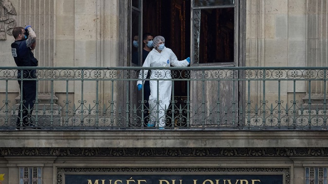 French authorities have detained two people after precious crown jewels were stolen from the Louvre. Photo / Getty Images