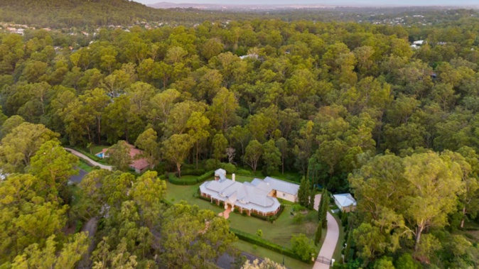 The luxury Airbnb where two bodies were found yesterday. Photo / Airbnb