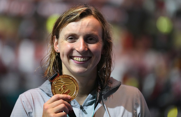 The American swimmer turned in another stellar performance at the world championships, set a pair of world records, and capped 2022 as The Associated Press Female Athlete of the Year by a panel of 40 sports writers and editors from news outlets across the country. Photo / AP