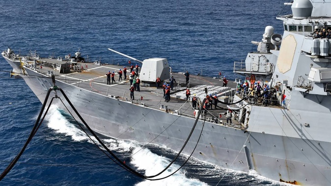 A file photo of an NZ Navy ship.