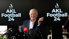 Bill Foley, the preferred bidder for the A-League license in Auckland during a press conference at Shed 22, Princes Wharf in Auckland, New Zealand on Tuesday November 21, 2023. Photo credit: Andrew Cornaga / www.photosport.nz