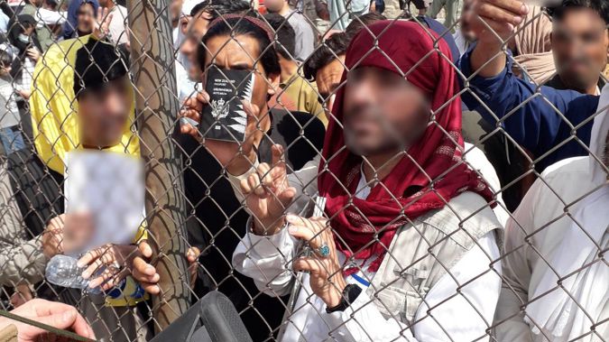 Many people with New Zealand passports or visas were unable to be evacuated before the mercy missions ended. (Photo / NZDF)