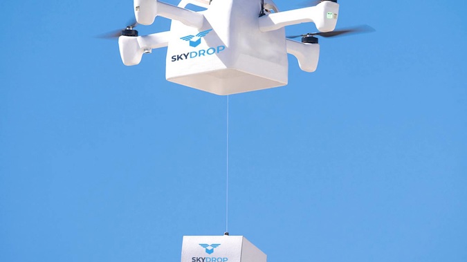 SkyDrop is the last-mile drone delivery business owned by holding company Flirtey.