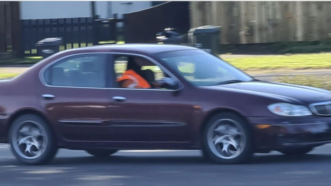 Police are hunting for this man seen fleeing the scene where an armoured van was robbed at gunpoint while refilling an ATM machine in Kawerau. Photo / NZ Police