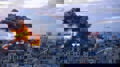 Hamas carried out an unprecedented, multi-front attack on Israel at daybreak on Saturday, firing thousands of rockets; Israel responded forcefully, attacking Gaza. Photo / AP /Fatima Shbair