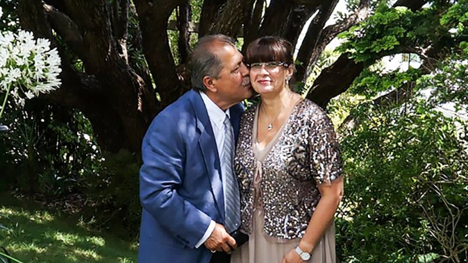 Irene Katsougiannis with her late husband, who died in 2017.