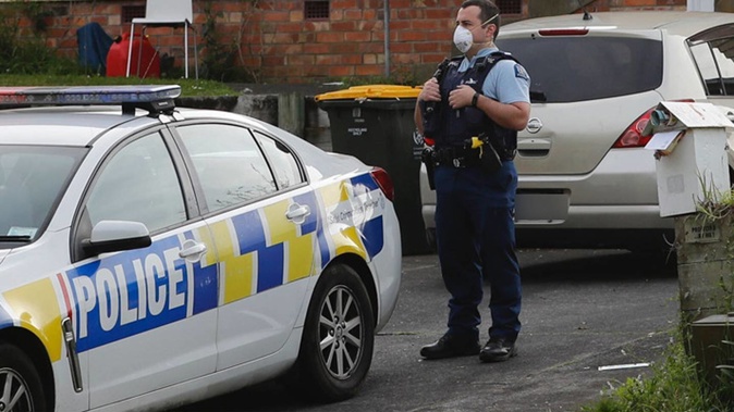 Police guard the scene at a house on William Ave, Manurewa, where 10-month-old Poseidyn Pickering died in September 2020. (Photo / Dean Purcell)