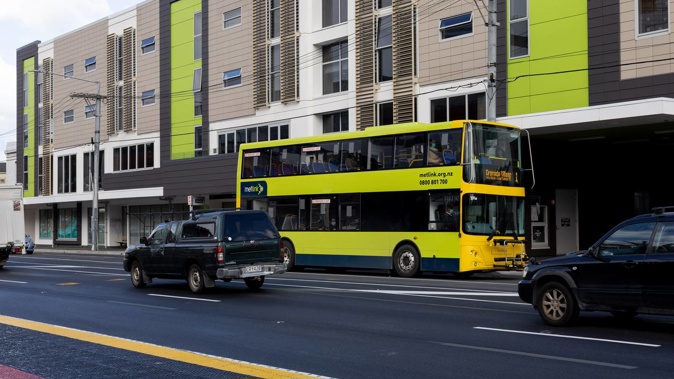 One of the new bus lanes in Wellington is on Adelaide Rd. Photo / Wellington City Council