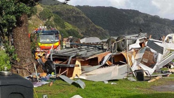 'Grateful no one was killed': Man clambers on caravan wreck to rescue pensioner hurt in twister
