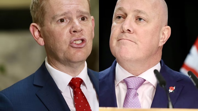 Labour's Chris Hipkins and National's Christopher Luxon go head-to-head in another national poll. Photo / Mark Mitchell
