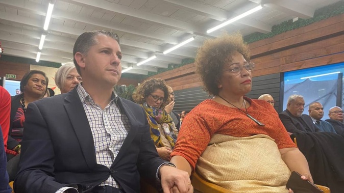 Immigration Minister Michael Wood attended a public meeting that was called following a recent incident that was reminiscent of the Dawn Raids of the 1970s. Photo / RNZ Pacific / Lydia Lewis