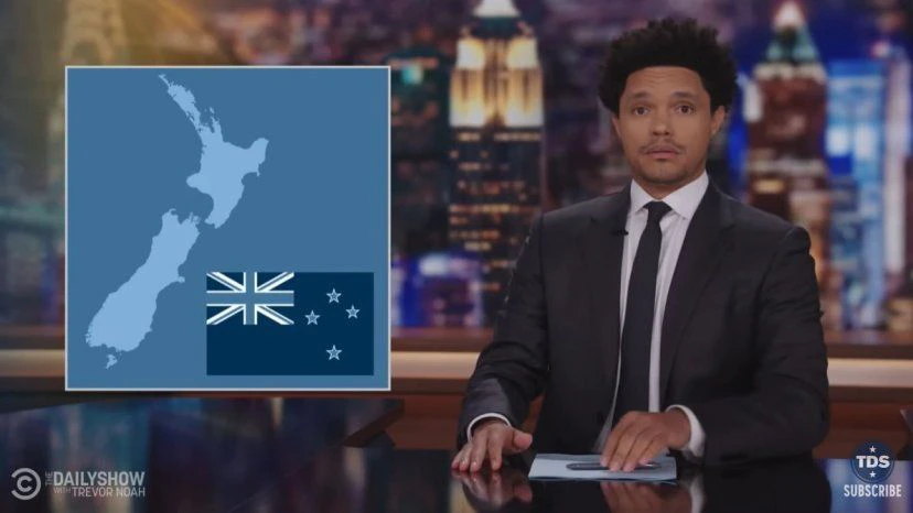 NZ's name change makes headline news on US comedy talk show