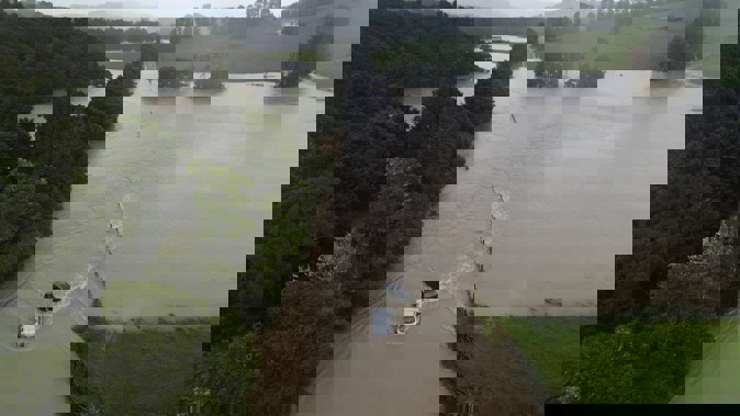 A late February storm saw widespread flooding and roading damage around Mangawhai, north of Auckland. Niwa data showed the first six months of 2023 to be the wettest start ever seen across large parts of northern and eastern New Zealand. Photo / Shane Whitmore