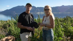 Geoff and Justine Ross on Lake Hawea Station. (Photo / Supplied)