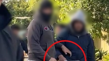 Watch: Terrifying fight as man swings knife at Auckland high school student