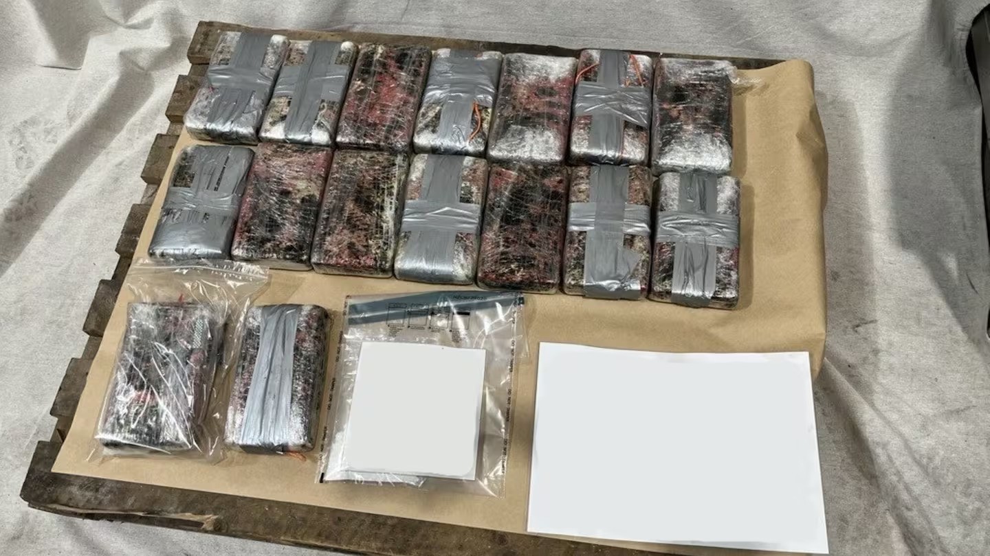 Two seizures of cocaine worth $11.5 million were found in refrigerated containers on board a vessel at Port of Tauranga. Photo / Customs