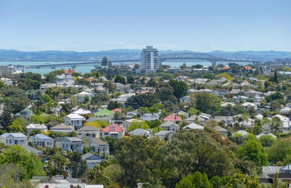 Scenery around Devonport, a harbourside suburb of Auckland in New Zealand.