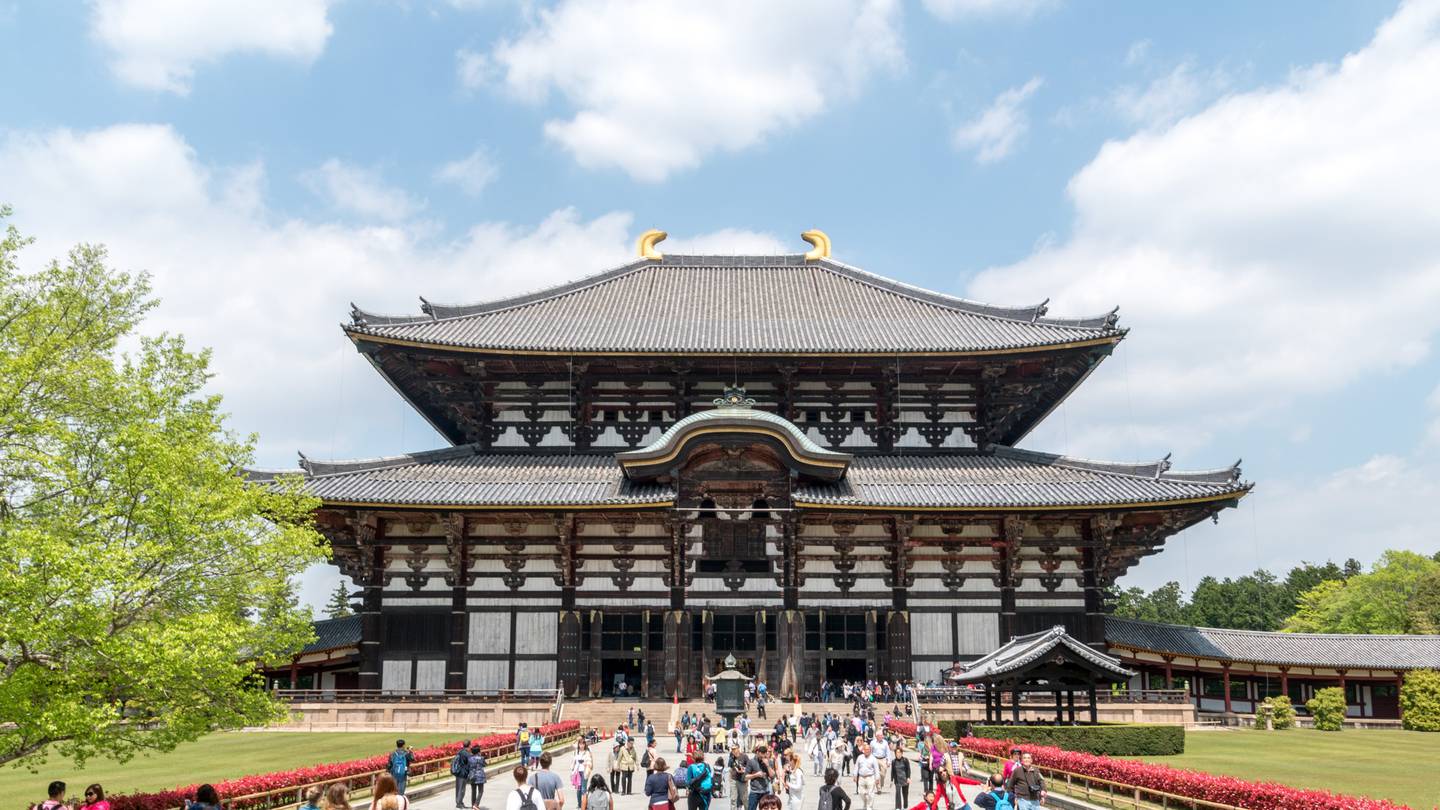 The 17-year-old was held by police for questioning after being seen writing the word 'Julian' on the Edo-era temple, in Nara. Photo / Vladimir Haltakov, Unsplash