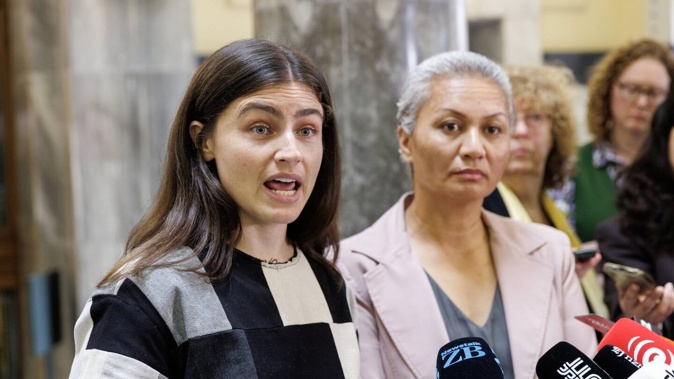 Green Party co-leaders Chlöe Swarbrick and Marama Davidson. Photo / Mark Mitchell