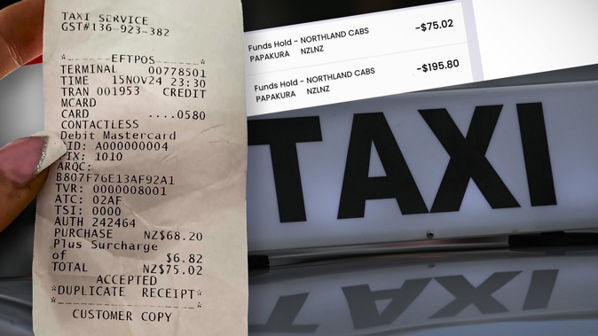 A single Christchurch mother-of-three says she was charged twice for a total of $270 during a 3km Auckland taxi ride - including a “card activation fee” of almost $200. Photo / NZME