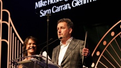 Newstalk ZB's Mike Hosking and Heather du Plessis Allan, both number one with their respective shows.