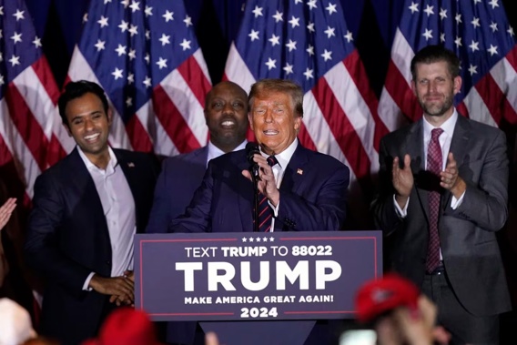 Former President Donald Trump's campaign team has unveiled a new anti-Nikki Haley website as Trump rails against his Republican rival repeatedly on social media. Photo / AP