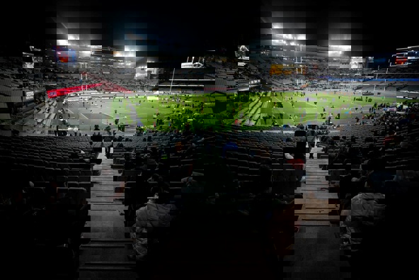 There were plenty of empty seats at Eden Park. (Photo / Dean Purcell)