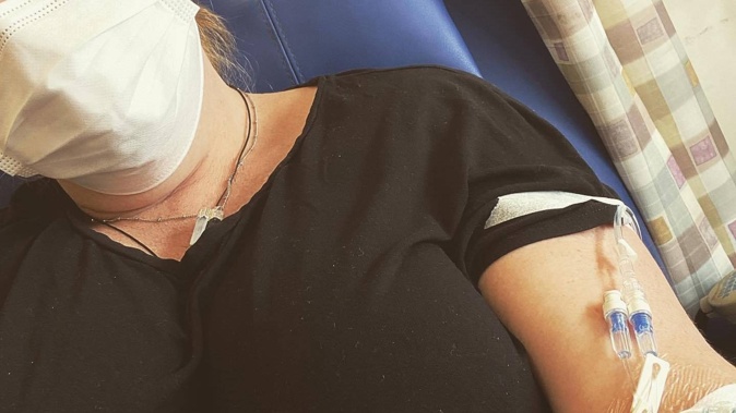 Pippa van Paauwe receiving treatment for cervical cancer in October 2022. Failures in her care, documented by a Herald investigation, have put a spotlight on the screening programme and its funding.