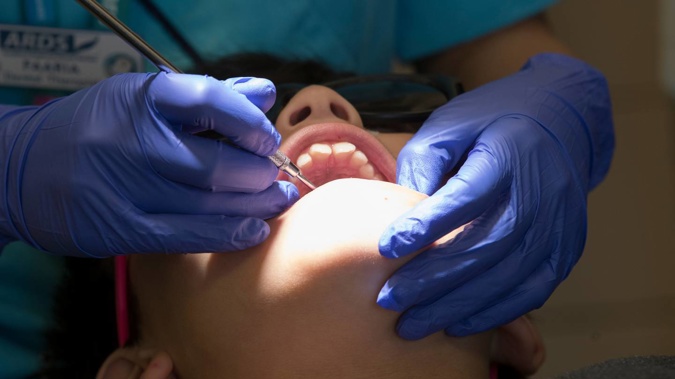 Cody Gray, 10, gets his teeth checked at a dental clinic in Manurewa. Photo / Brett Phibbs