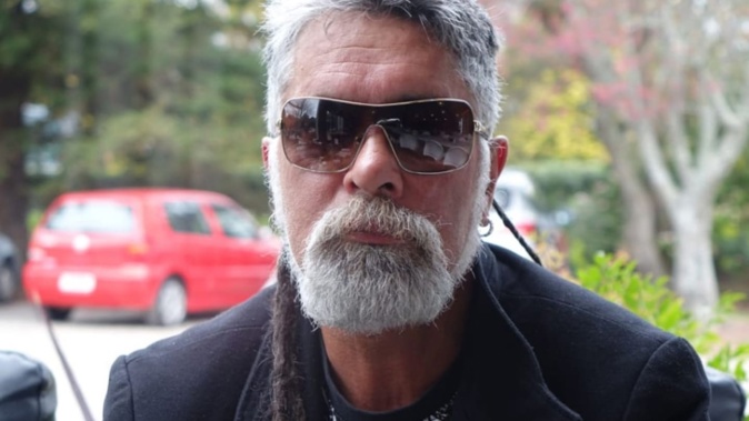 Black Power member Kevin Moore believes he has a right to live at the Rohotu Block in Waitara, Taranaki. Photo / RNZ