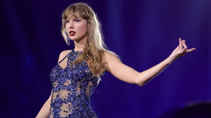 Taylor Swift performs onstage during The Eras Tour at Veltins Arena on July 17 in Gelsenkirchen, Germany. Photo / Getty Images