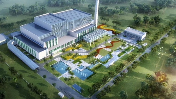 An artist's impression of SIRRL's proposed Waimate waste to energy plant. Something similar could end up being built in the Kaipara.