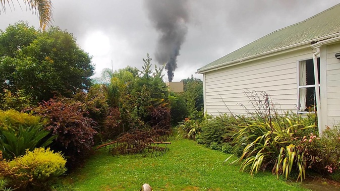 Legacy Funeral Homes' crematorium chimney stack is 25 metres from the master bedroom of Pyes Pa couple Kelsey Dew and Matt Bear.
