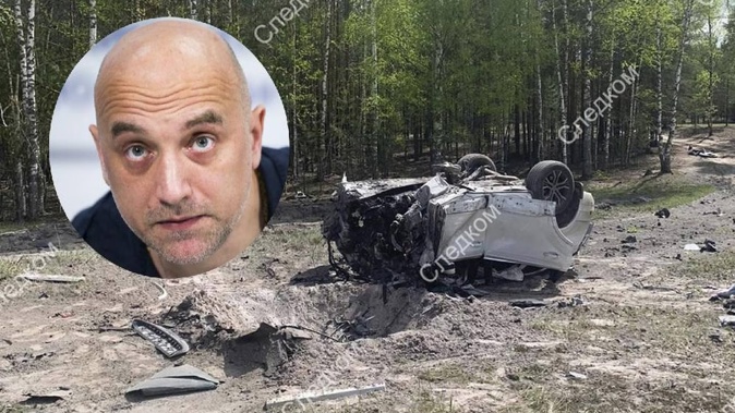 The car of a prominent pro-Kremlin novelist exploded in Russia on Saturday, injuring him and killing his driver. Photo / AP