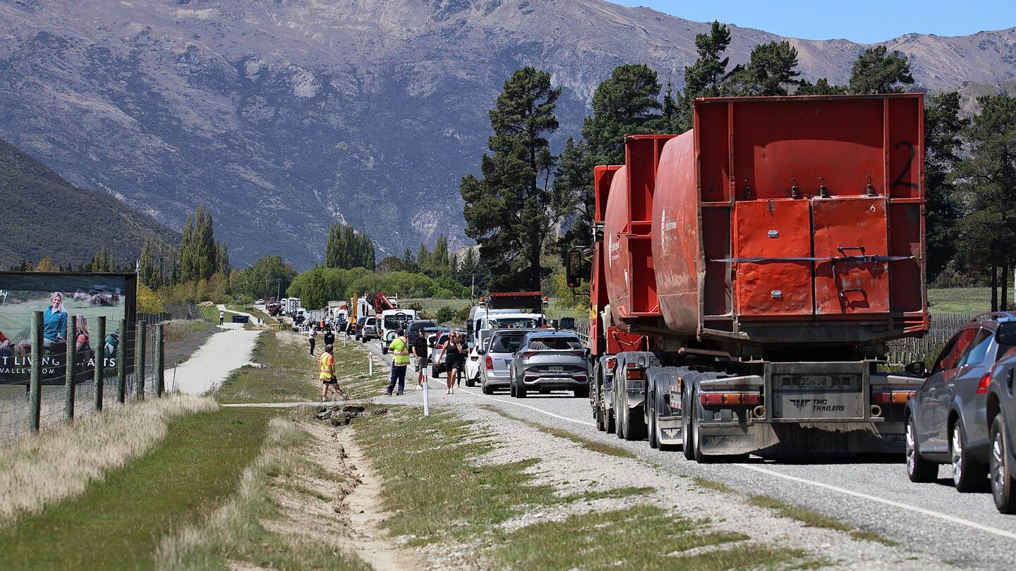 The cyclist was airlifted to Dunedin hospital in a serious condition, emergency services said. Photo / Supplied