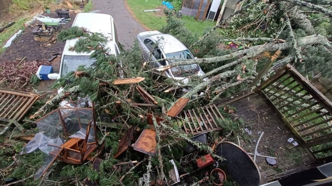 The aftermath of the cyclone.