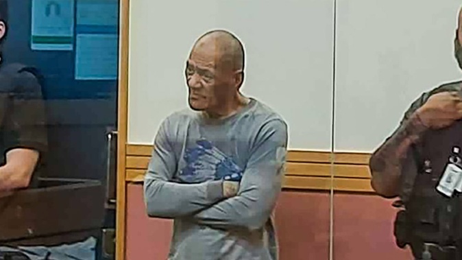 Abel Wira in the dock at the Kaitāia District Court charged with owning a dangerous dog causing injury or death. Photo / Shannon Pitman