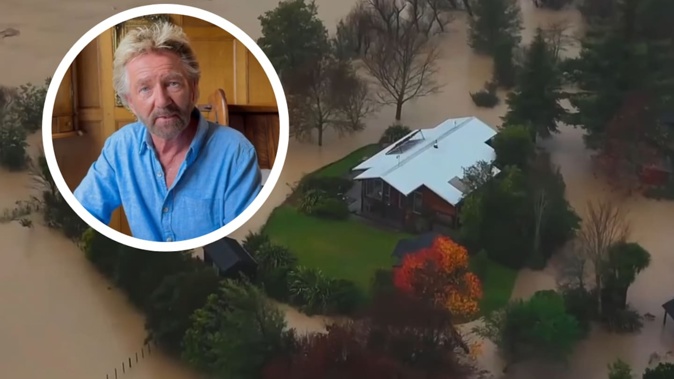 Noel Edmonds shared photos of the flood damage to his Ngātīmoti estate online. Photo / River Haven TV
