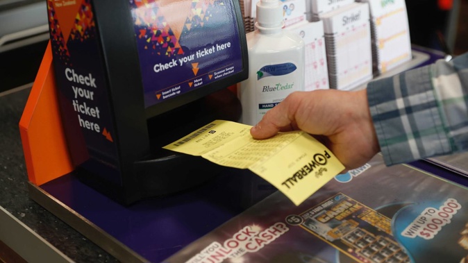 Buying a ticket instore was a better bet this weekend as online tickets temporarily disapeared from the upgraded MyLotto site. (Photo / Dean Purcell)