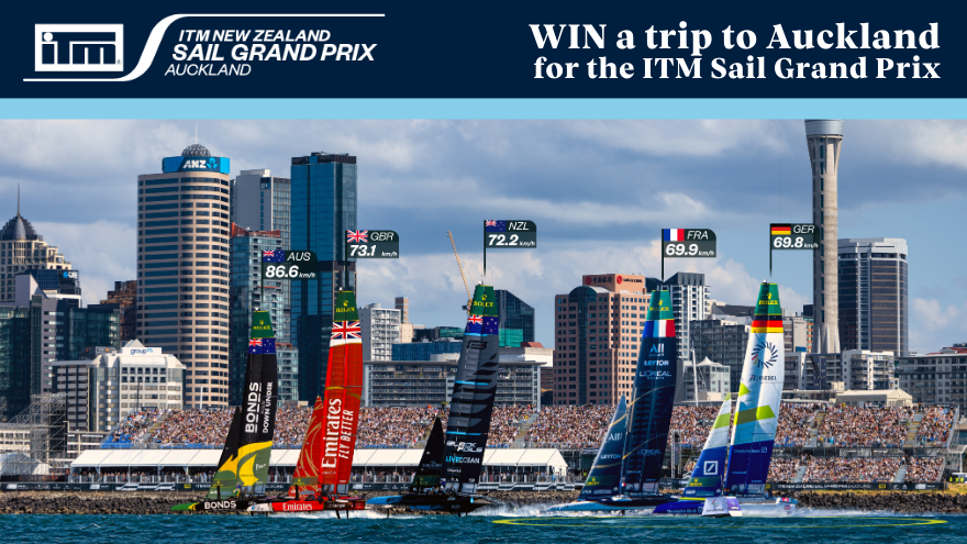 Win a trip to Auckland for the ITM Sail GP